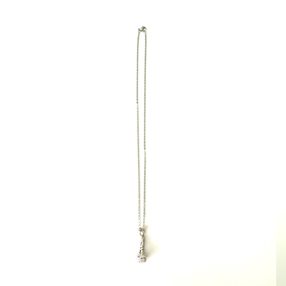 SILVER MICROPHONE Necklace - Picture 3 of 5